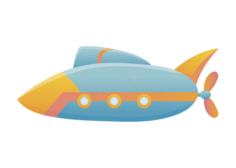 Cartoon Amarelo Retrô Submarino Batiscafo Com Vigia E Periscópio.  Ilustração Vetorial Infantil Isolada No Fundo Branco Royalty Free SVG,  Cliparts, Vetores, e Ilustrações Stock. Image 177494721