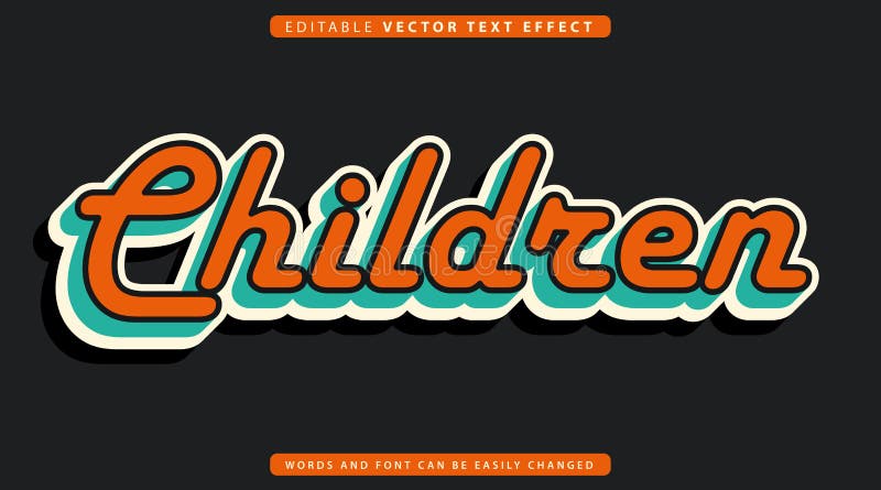 Estilo de efecto de texto totalmente editable ilustración del vector