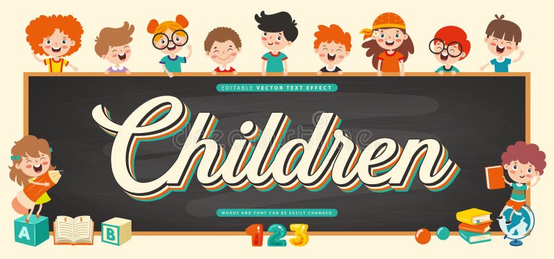 Estilo de efecto de texto totalmente editable ilustración del vector