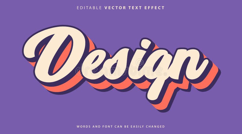 Estilo de efecto de texto totalmente editable stock de ilustración