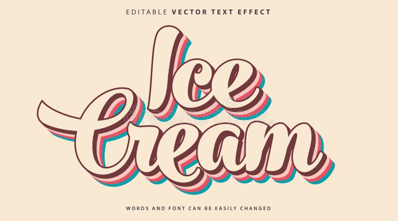 Estilo de efecto de texto totalmente editable stock de ilustración