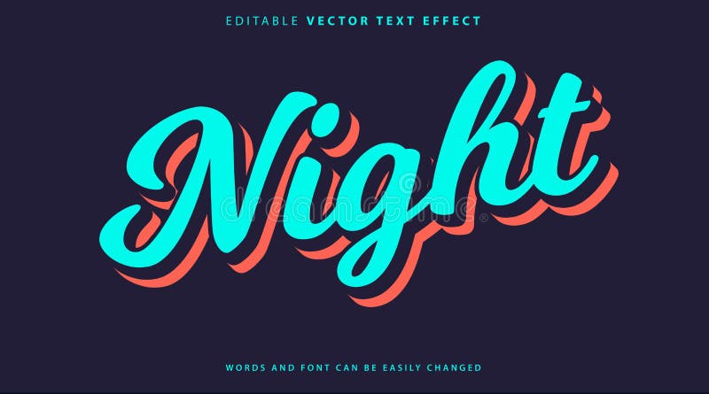 Estilo de efecto de texto totalmente editable stock de ilustración