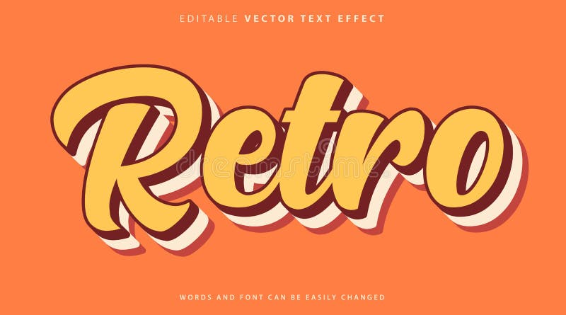 Estilo de efecto de texto totalmente editable stock de ilustración
