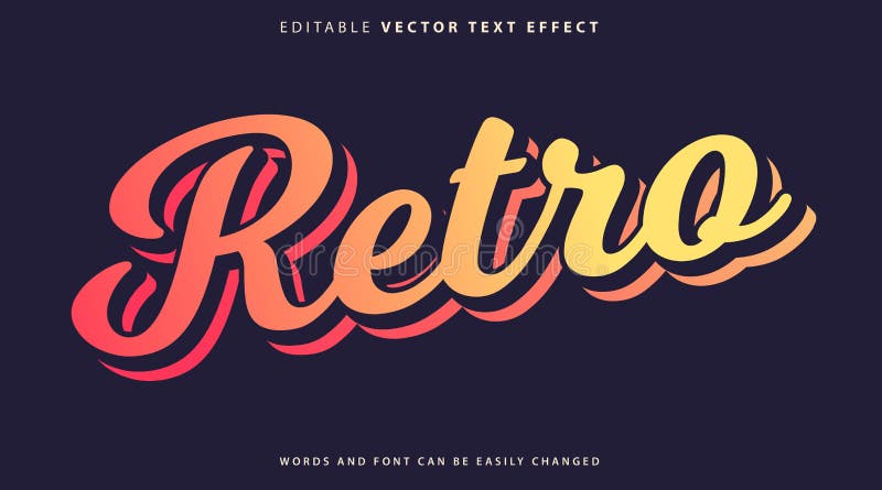 Estilo de efecto de texto totalmente editable libre illustration