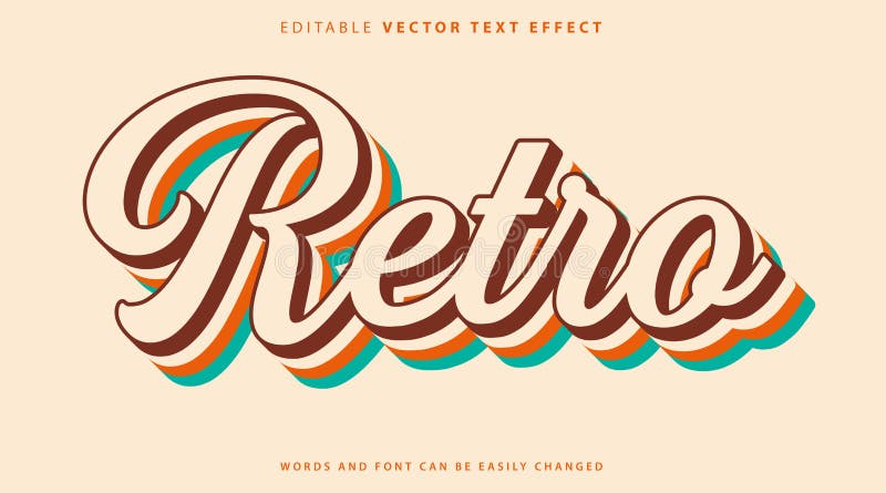 Estilo de efecto de texto totalmente editable stock de ilustración