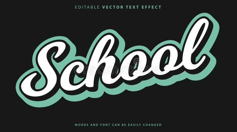 Estilo de efecto de texto totalmente editable ilustración del vector