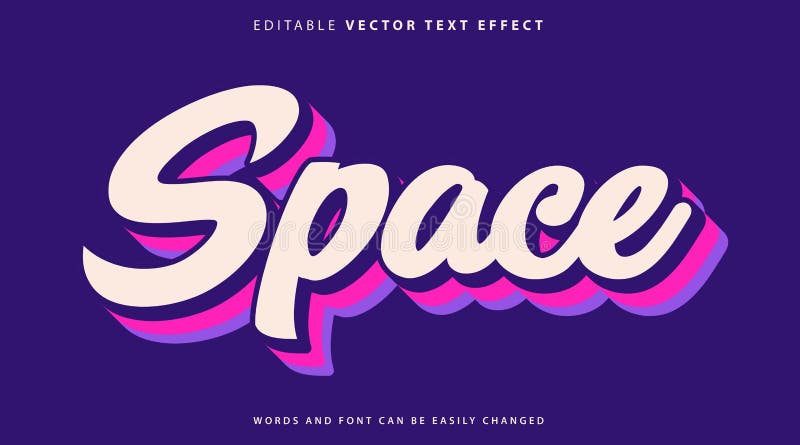 Estilo de efecto de texto totalmente editable libre illustration