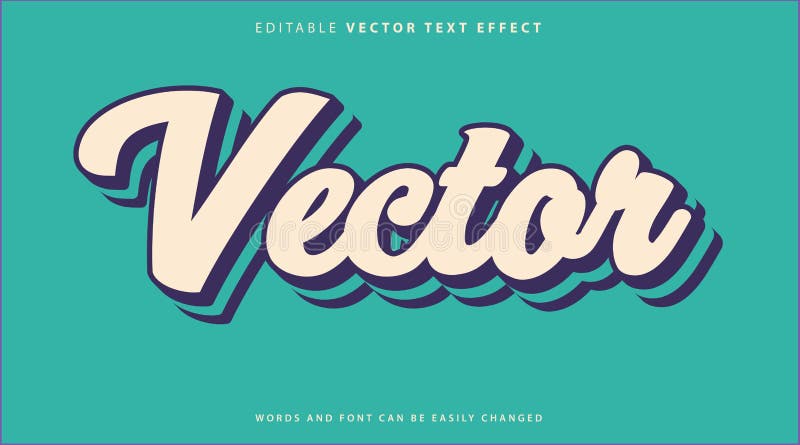 Estilo de efecto de texto totalmente editable ilustración del vector