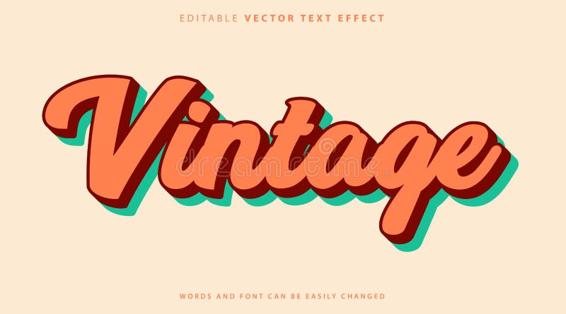 Estilo de efecto de texto totalmente editable stock de ilustración