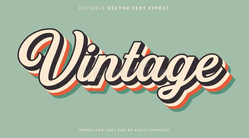 Estilo de efecto de texto totalmente editable ilustración del vector