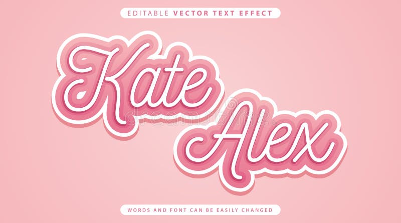 Estilo de efecto de texto totalmente editable ilustración del vector