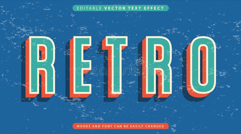 Estilo de efecto de texto totalmente editable libre illustration