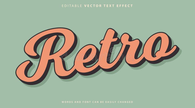 Estilo de efecto de texto totalmente editable stock de ilustración