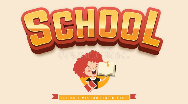 Estilo de efecto de texto totalmente editable stock de ilustración