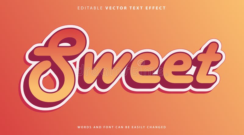Estilo de efecto de texto totalmente editable ilustración del vector