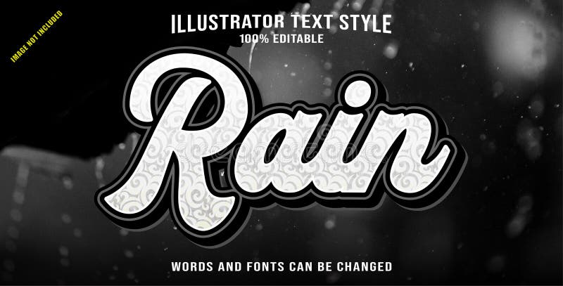 Efeito de texto editável 3D ilustração do vetor