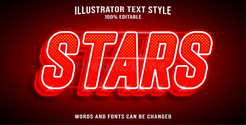 Efeito de texto editável 3D ilustração stock