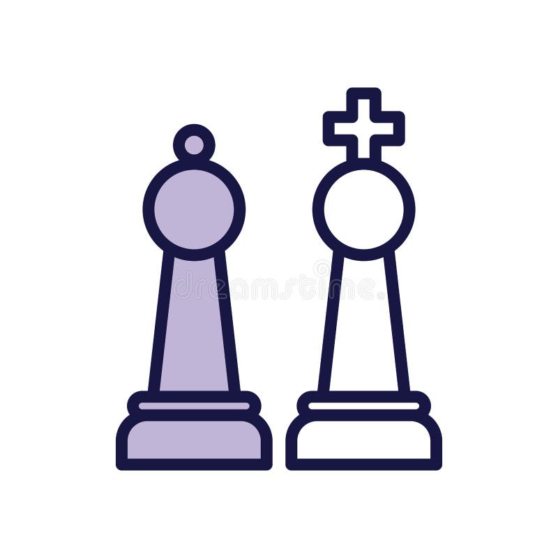 Desenho Das Peças Do Jogo De Xadrez Ilustração do Vetor - Ilustração de  xadrez, redondo: 67859858