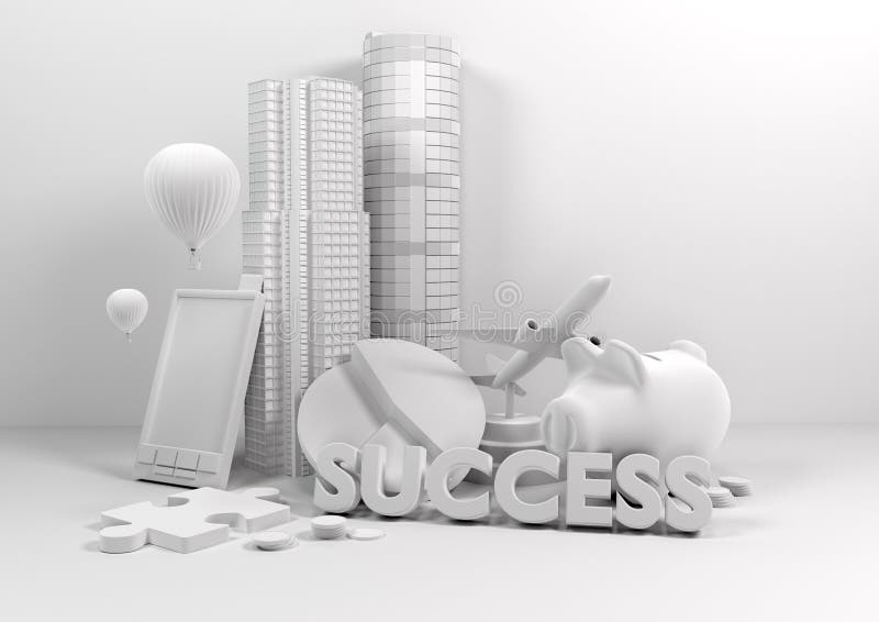 Estilo de Vida de Negócios Modelo ilustração royalty free