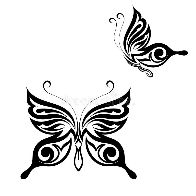 Estilo del tatuaje de la mariposa