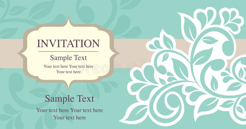 Estilo del vintage de la tarjeta de la invitación libre illustration Estilo del vintage de la tarjeta de la invitación libre illustration