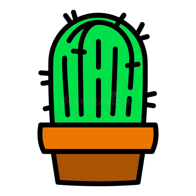 Estilo De Desenho Animado Do ícone Do Cactus Ilustração do Vetor -  Ilustração de objeto, nave: 181700609