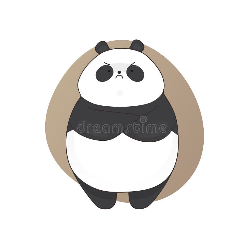 Panda bonito dos desenhos animados, panda animal desenhos animados pintados  à mão ilustração panda mão pintados ilustração cute clipart png