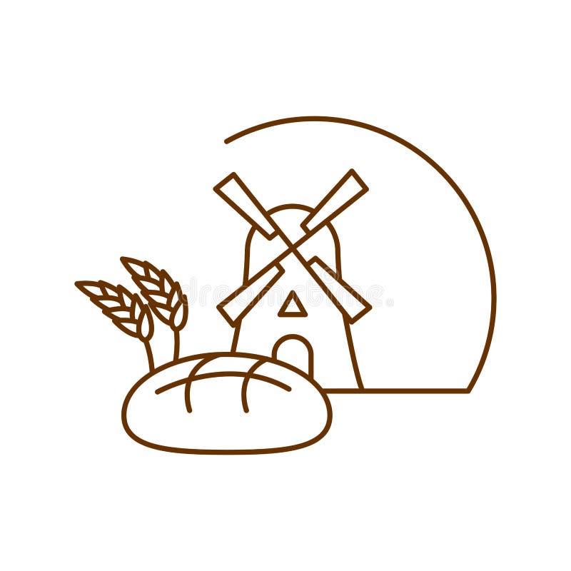 Estilo linear del logotipo de la panadería Almacene el emblema del pan muestra de la panadería MI stock de ilustración Estilo linear del logotipo de la panadería Almacene el emblema del pan muestra de la panadería MI stock de ilustración