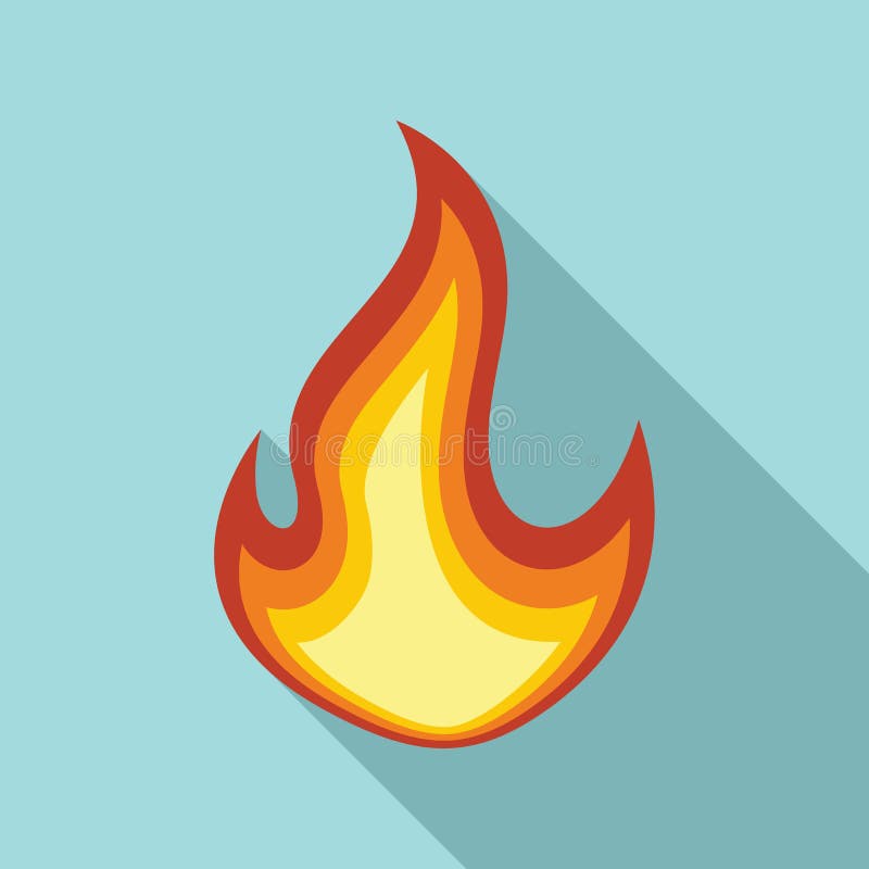Estilo Simples Do ícone De Fogo De Chama Ilustração do Vetor - Ilustração  de calor, impetuosamente: 222153192