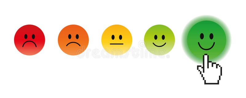 Estimation positive choisie avec la main de pointeur de la souris illustration libre de droits Estimation positive choisie avec la main de pointeur de la souris illustration libre de droits