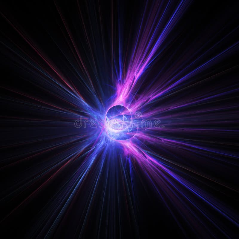 Design Fractal Explosivo ilustração stock