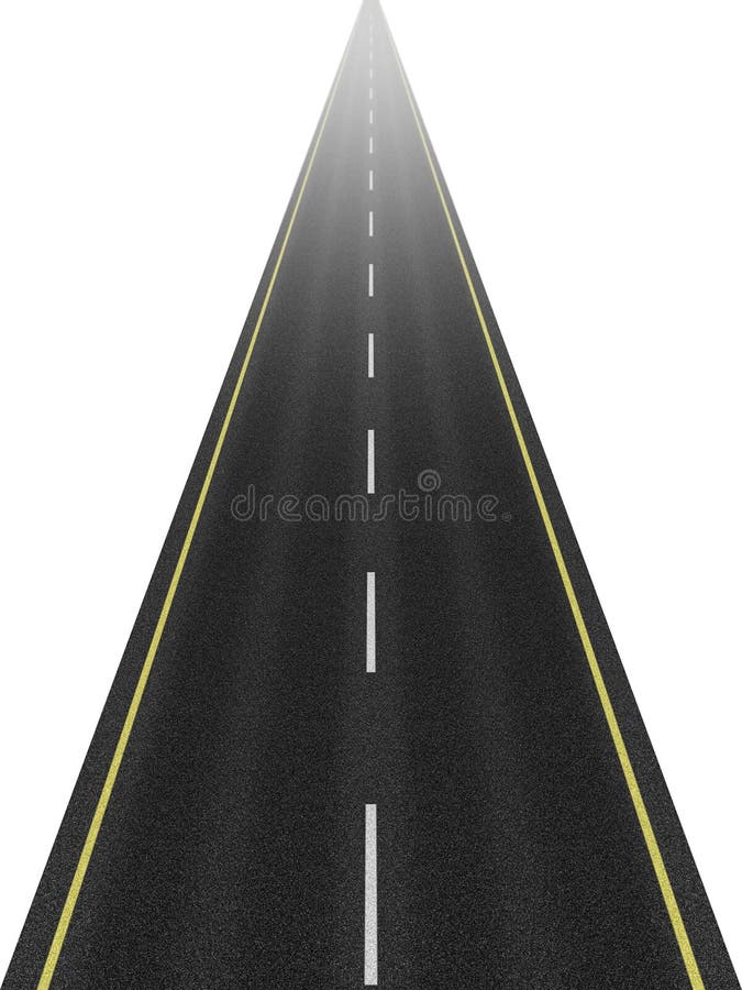 Estrada ao futuro ilustração royalty free Estrada ao futuro ilustração royalty free