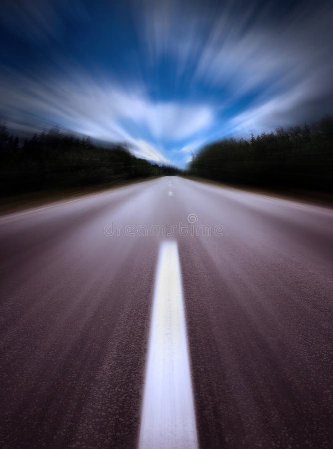 Desfoque de movimento/estrada imagens de stock