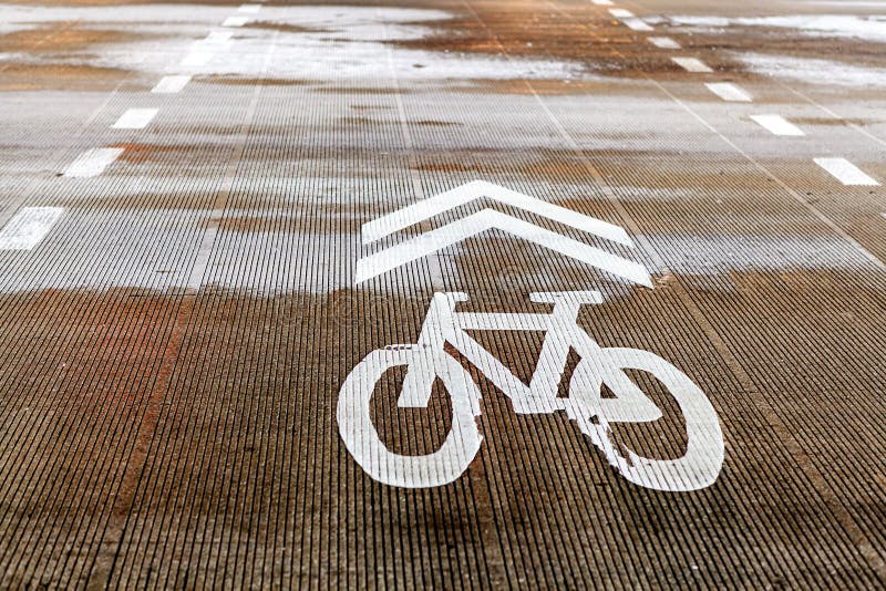 Estrada para Bicicletas imagem de stock royalty free