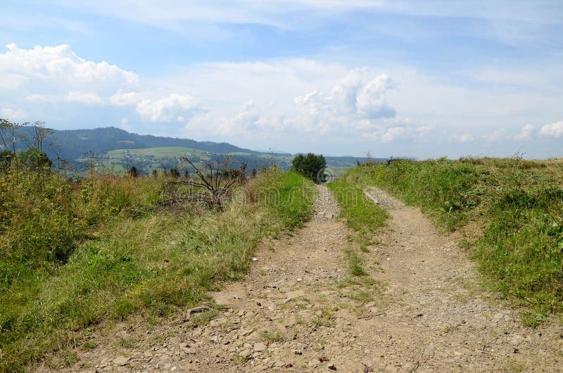 Estrada da montanha fotos de stock