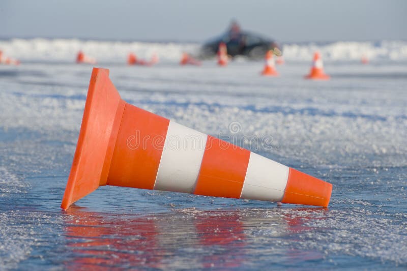 Estrada escorregadia fotos de stock