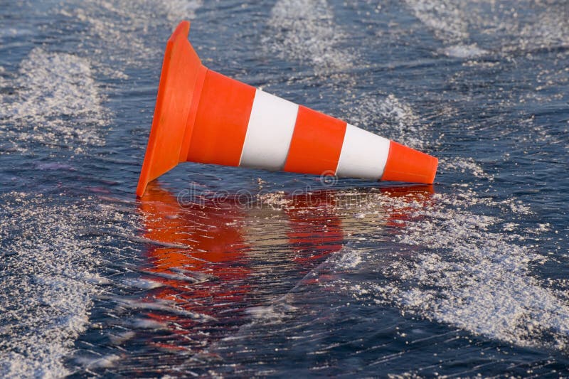 Estrada escorregadia imagem de stock royalty free