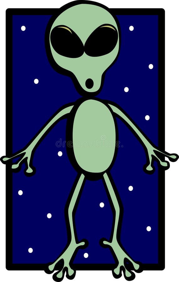 Desenhos Animados Grey Alien Ilustração do Vetor - Ilustração de cinzento,  cartoon: 120990468