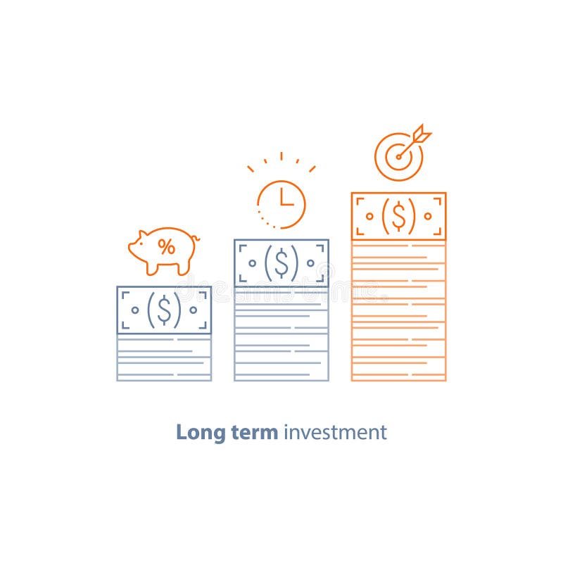 Estrategia financiera, aumento de la renta, rentabilidad de la inversión, obtención de fondos, incremento a largo plazo, crecimie libre illustration Estrategia financiera, aumento de la renta, rentabilidad de la inversión, obtención de fondos, incremento a largo plazo, crecimie libre illustration