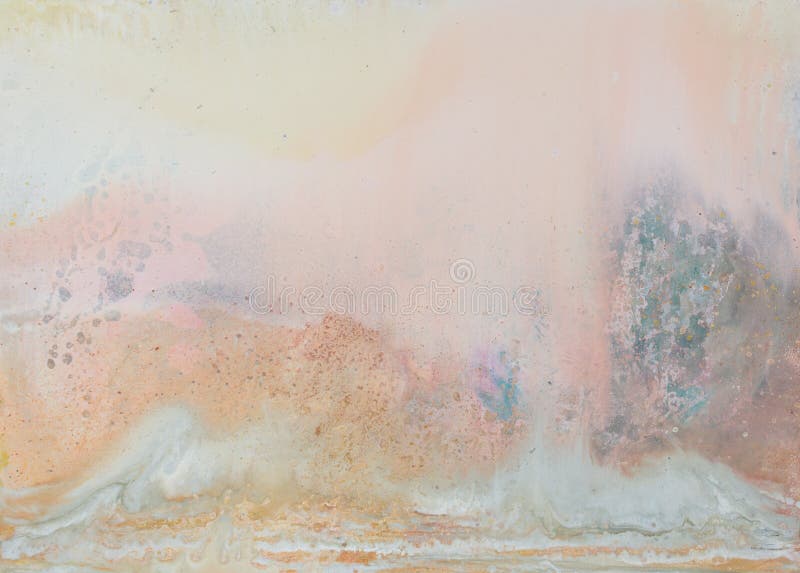 Estratto come priorità bassa Pittura di Oli Colori caldi Struttura di alta qualità in estremamente di alta risoluzione fotografie stock libere da diritti