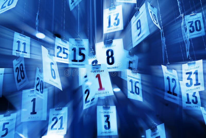 Estratto del fondo del calendario di tempo fotografia stock Estratto del fondo del calendario di tempo fotografia stock