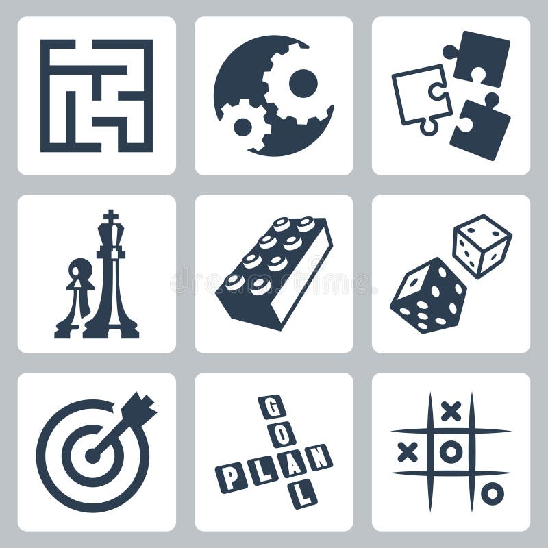 Vector business strategies and development 'game concept' icons set. Vector business strategies and development 'game concept' icons set