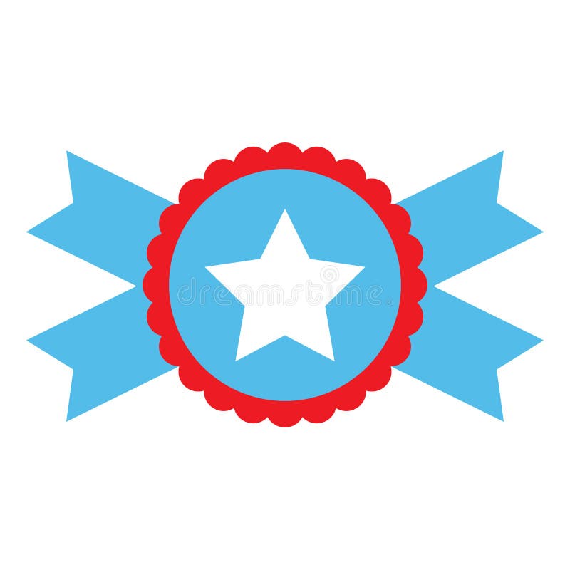 Estrela do crachá do vetor ilustração royalty free Estrela do crachá do vetor ilustração royalty free
