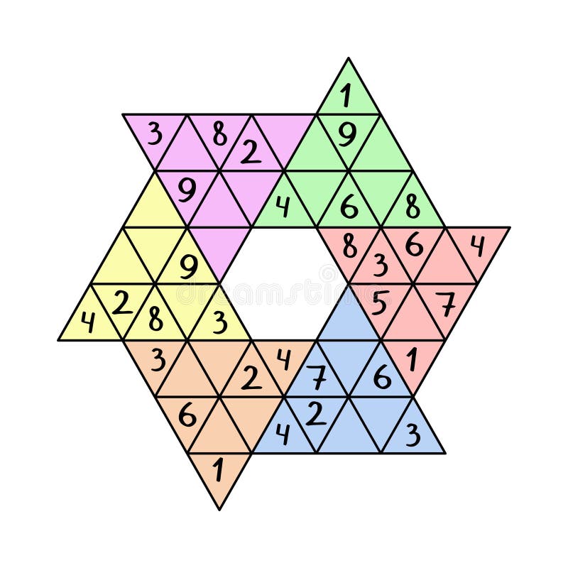 Estrela Do Jogo Sudoku Para Adultos E Crianças Com Ilustração Vetorial  Ilustração do Vetor - Ilustração de seis, estrela: 224305087