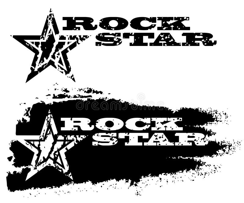 Estrela do rock ilustração do vetor Estrela do rock ilustração do vetor