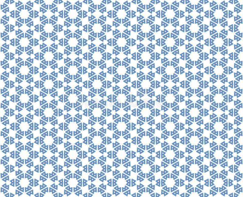 Estrela sextavada do teste padrão abstrato com bolas ilustração royalty free