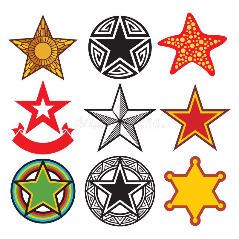 Estrelas ilustração stock Estrelas ilustração stock