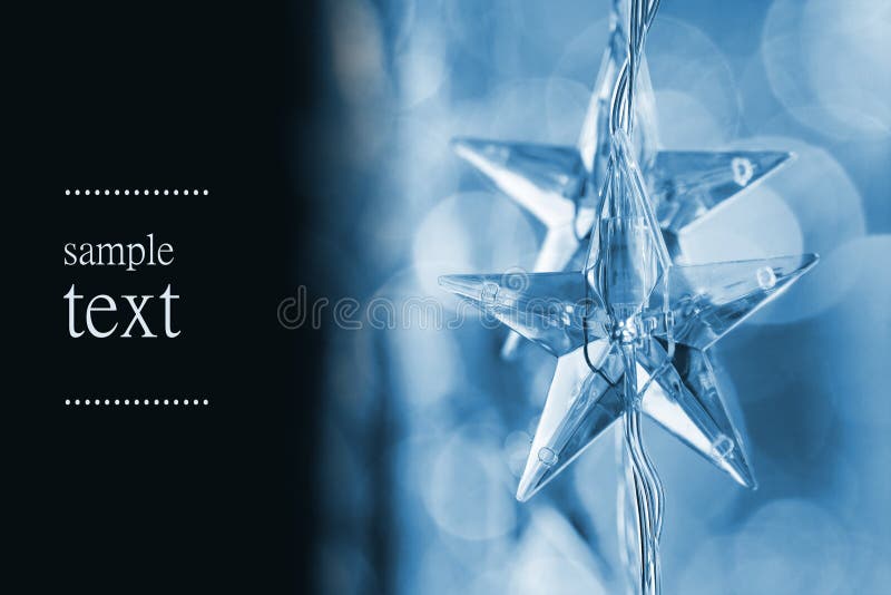 Estrelas azuis do Natal fotografia de stock Estrelas azuis do Natal fotografia de stock