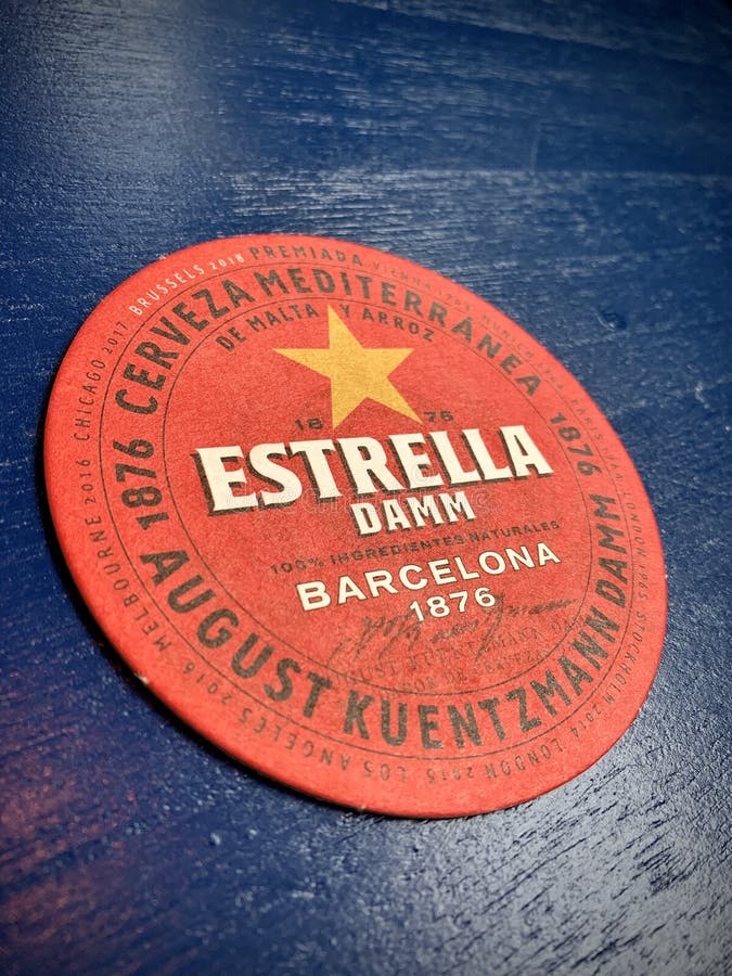 New 100 X  Estrella Damm Barcelona Beer Drip Mats 