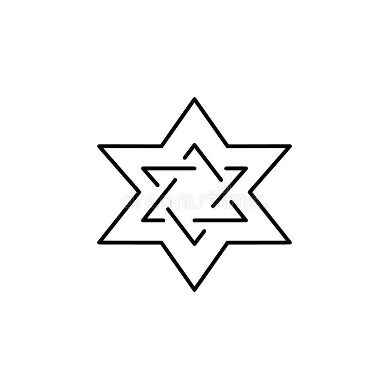 estrella de David, icono del esquema de la muerte sistema detallado de iconos de los ejemplos de la muerte Puede ser utilizado pa stock de ilustración estrella de David, icono del esquema de la muerte sistema detallado de iconos de los ejemplos de la muerte Puede ser utilizado pa stock de ilustración